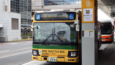 羽田空港無料連絡バスに低公害車（ハイブリッド車両）を導入