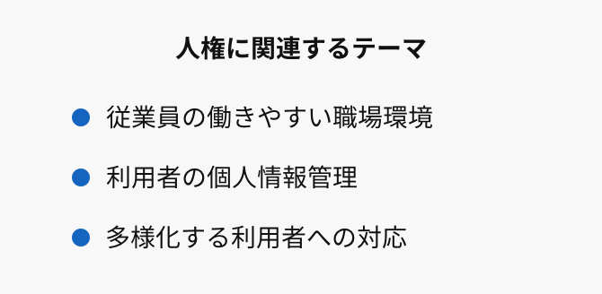 継続して取り組むその他の人権に関連するテーマ